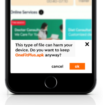 Tap ‘Ok’ to download the app