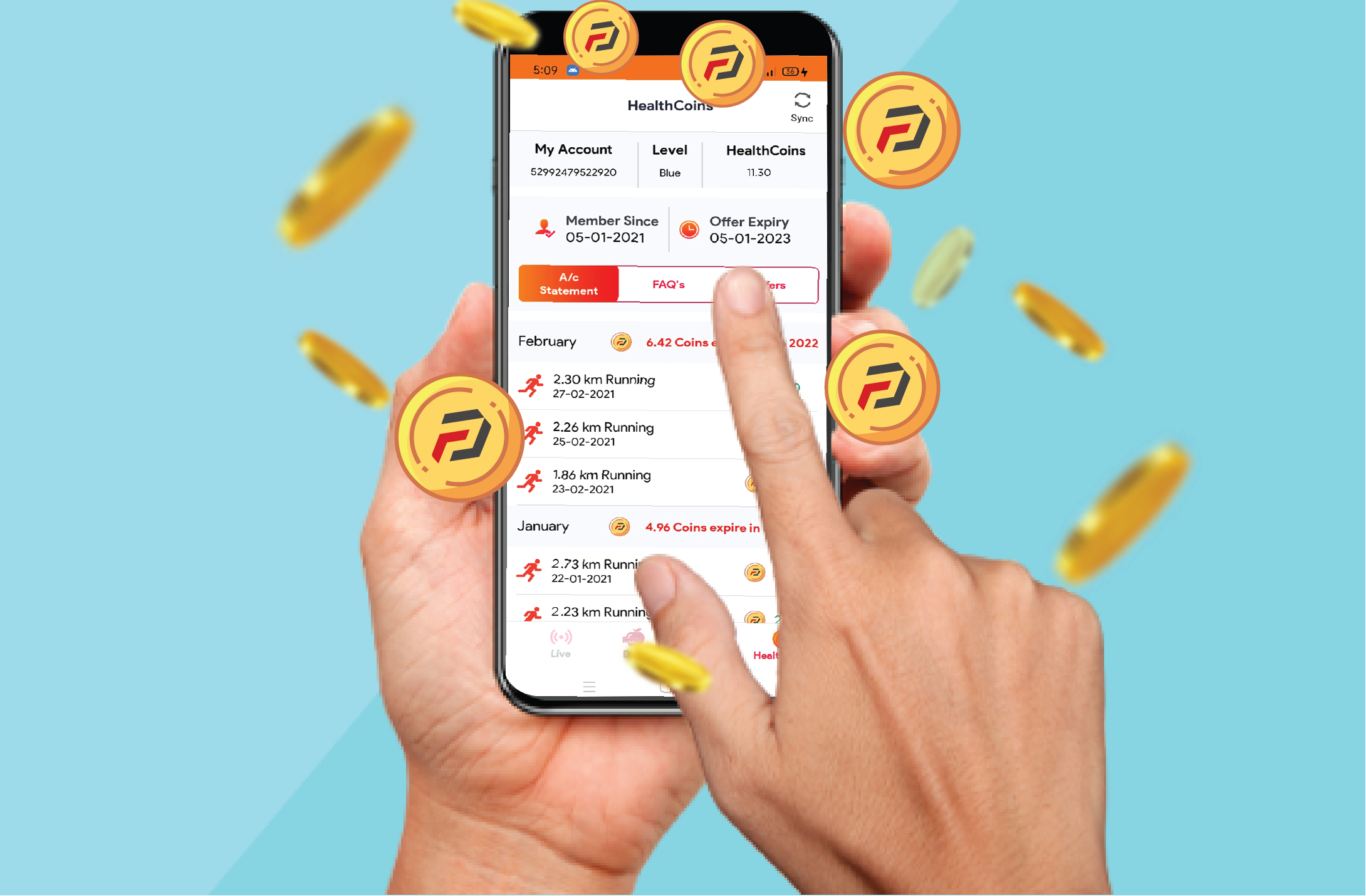 EARN AND REDEEM WITHIN ONEFITPLUS ECOSYSTEM