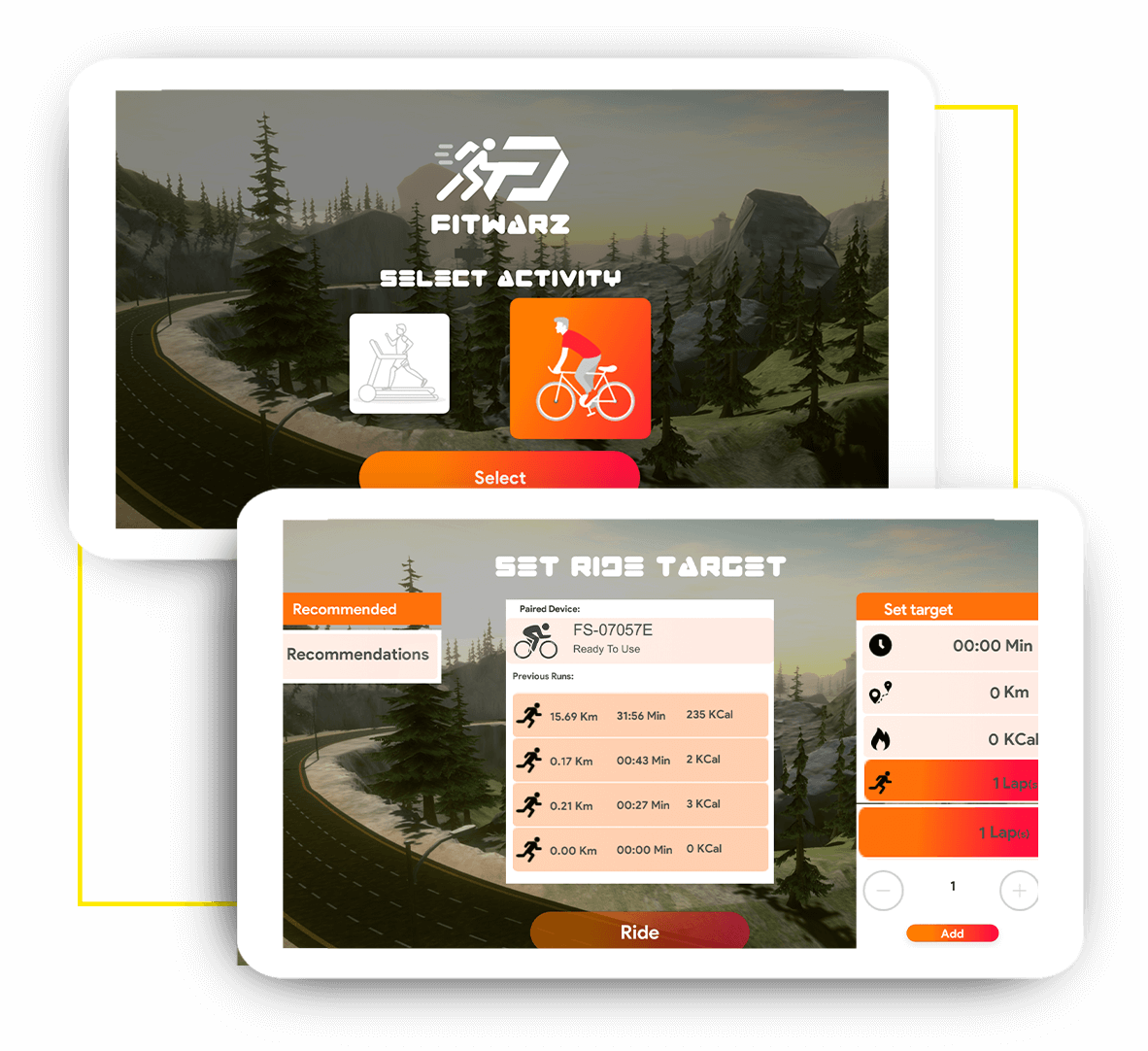 CONNECT YOUR TREAD OR SPIN BIKE